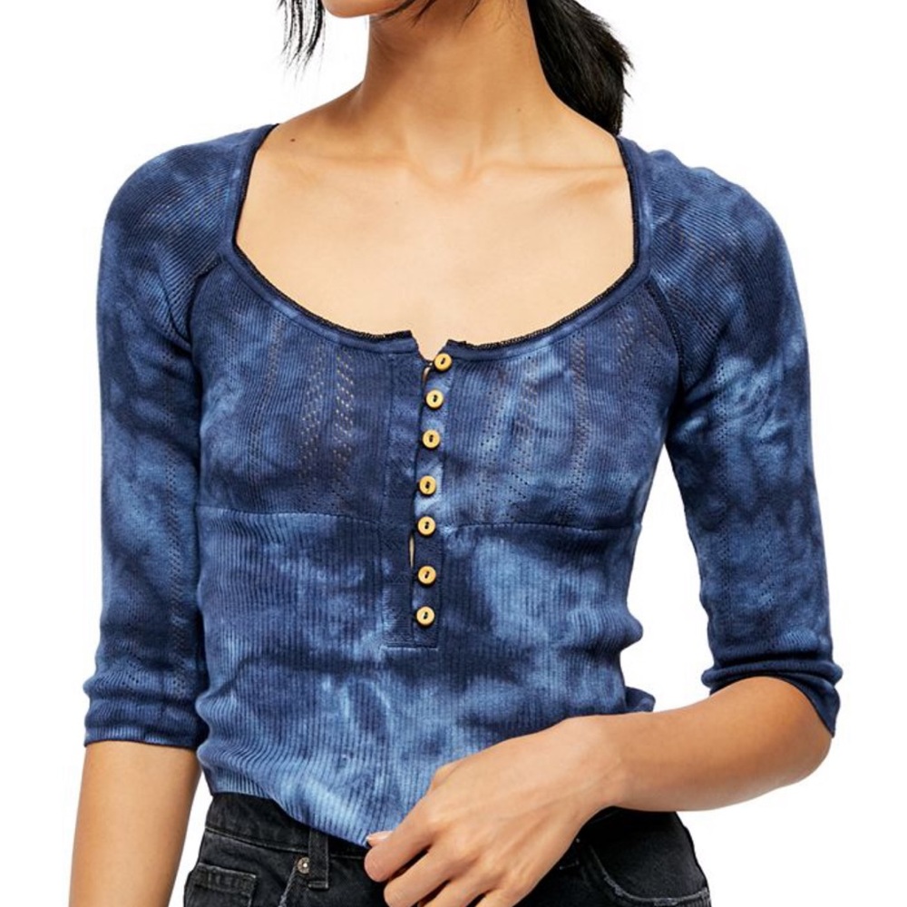 FREE PEOPLE RORY HENLEY TOP - Picture 2 of 4